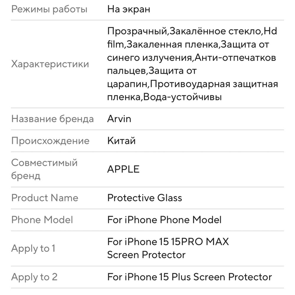 Защитное стекло на iphone