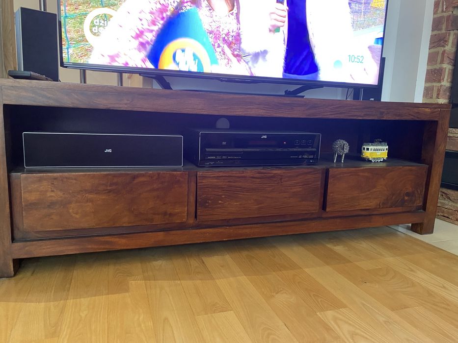 Szafka RTV naturalne drewno Palisander