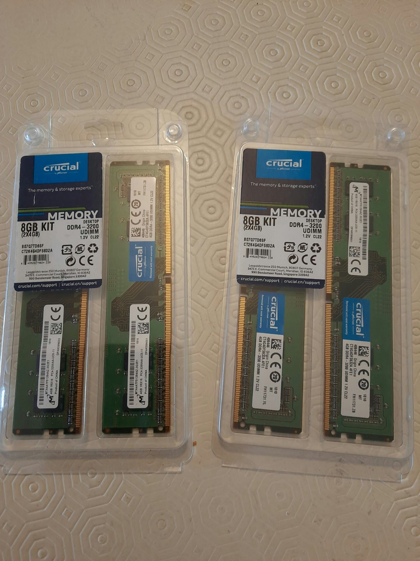 2 Memória RAM DDR4 4gb