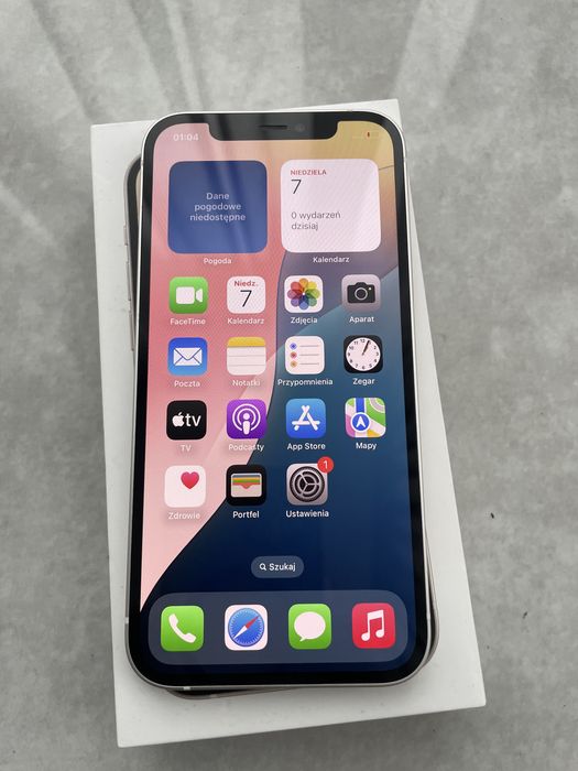 Iphone 12 128GB bialy stan idealny