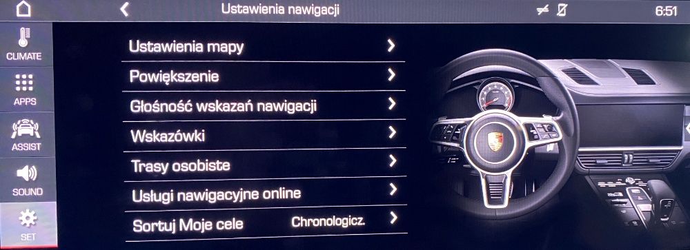 NAWIGACJA MH2P PORSCHE CAYENNE polski język menu lektor zmiana regionu