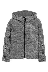 H&M Bluza polarowa z kapturem polar 158/164