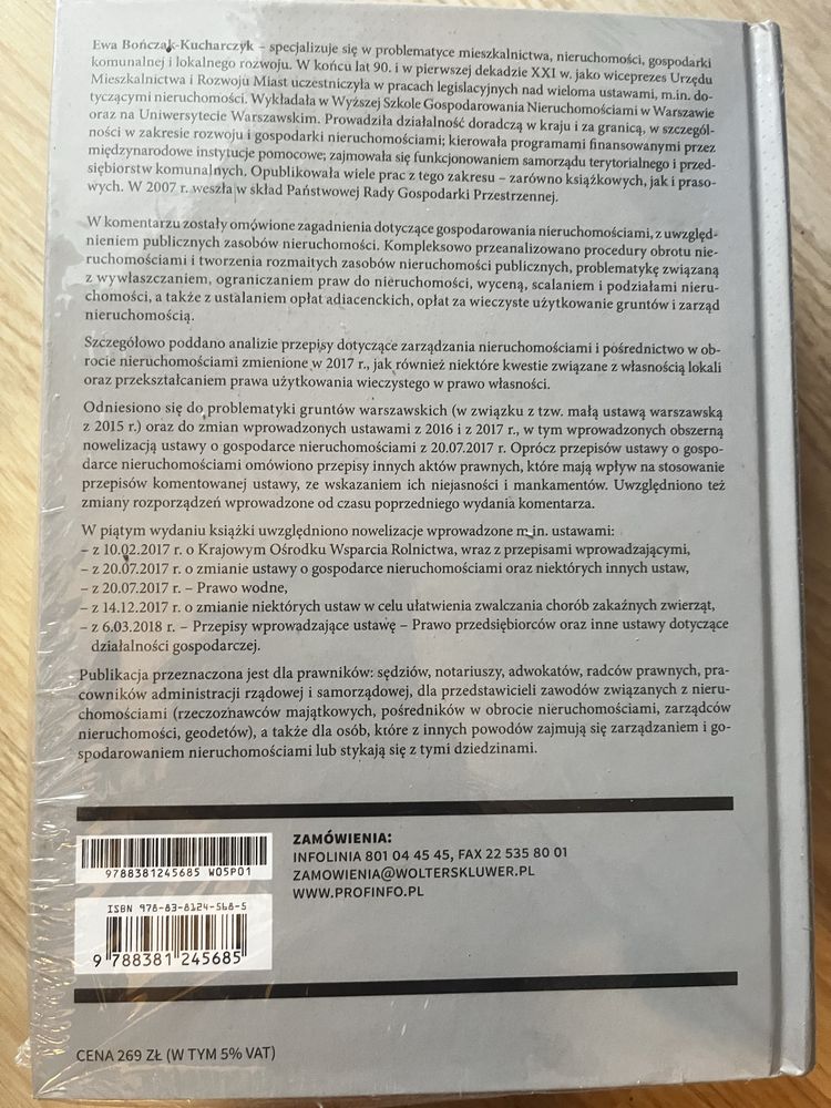 Ustawa o gospodarce nieruchomościami-komentarz wydanie 5 Ewa Bończak