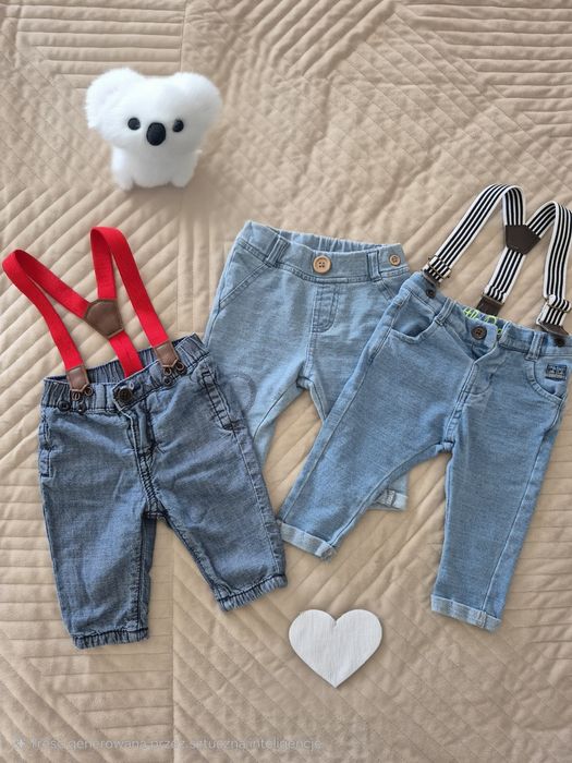 Spodnie, jeansy niemowlęce