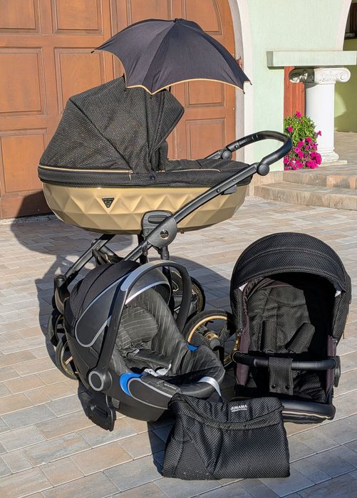 Wózek 4w1 junama diamond z fotelikem cybex