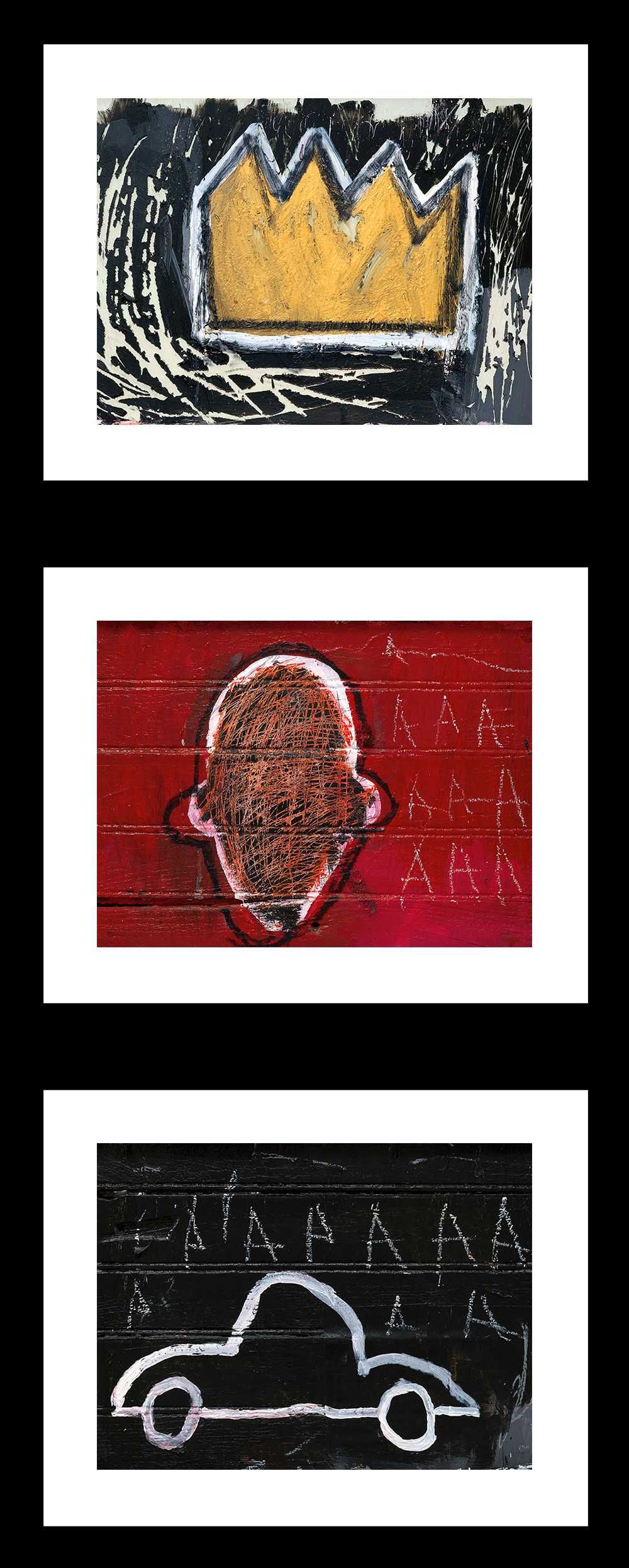 Basquiat, 3 plakaty nowoczesne (komplet)
