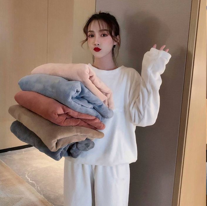 Піжама жіноча махрова. Новорічна піжама на подарунок. Тепла піжама