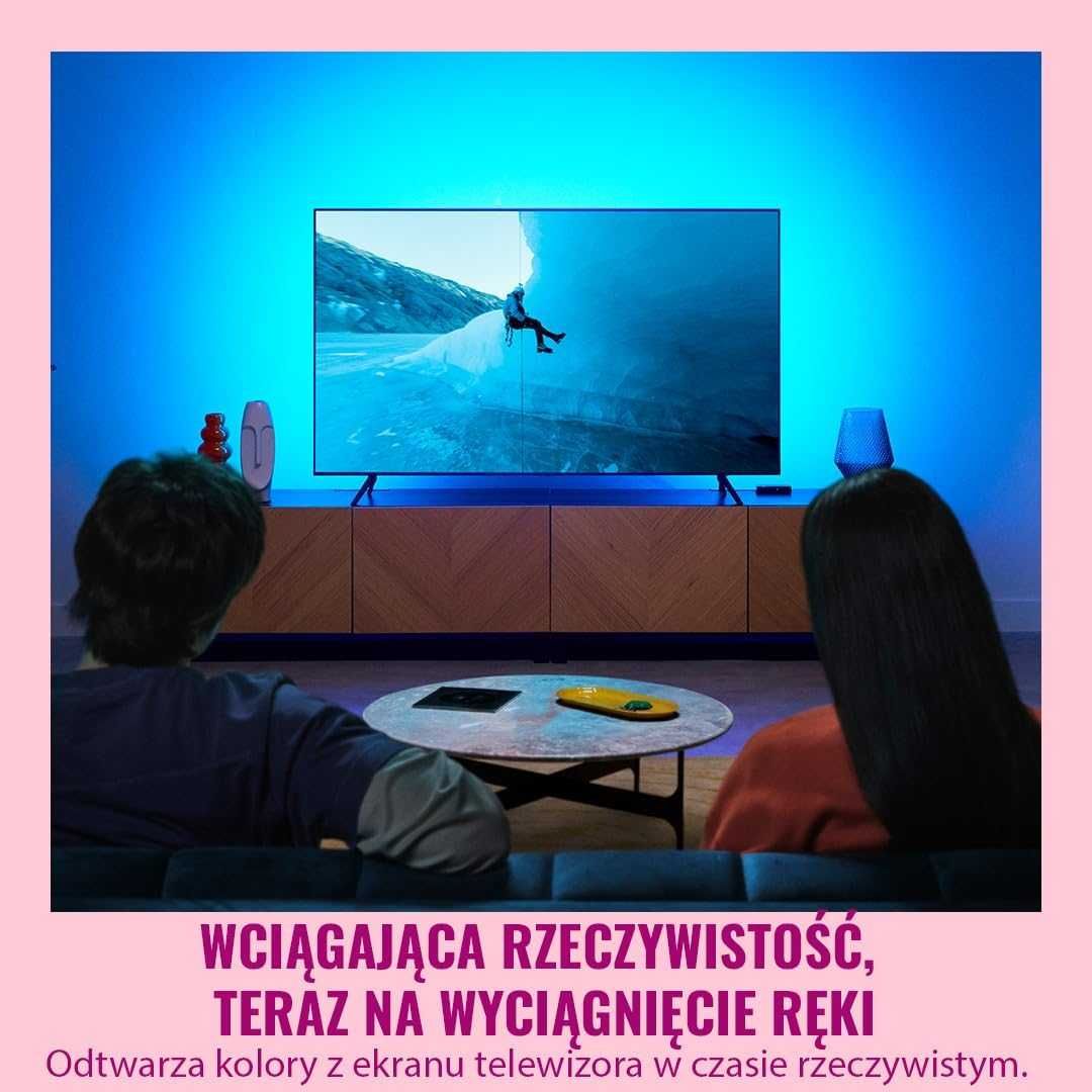 WiZ HDMI Sync Box Taśma LED RGBIC 4K 60Hz do TV 75–85" Google Alexa