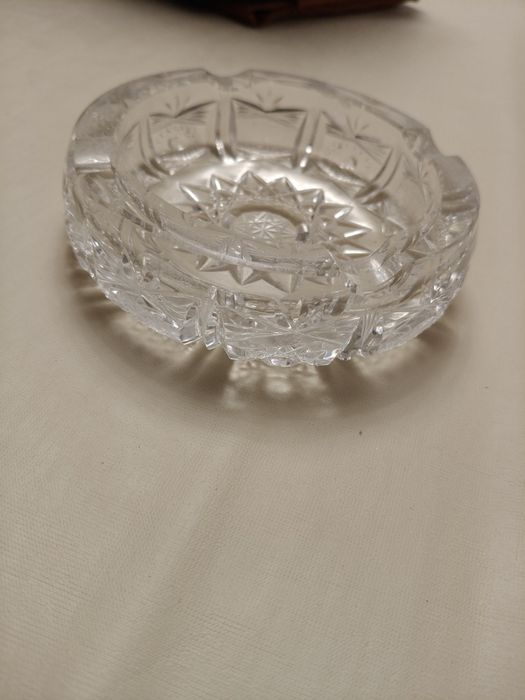 Popielniczka okres PRL kryształy