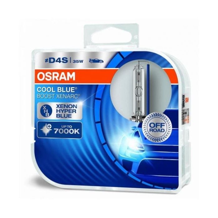 Lâmpadas Xénon Osram Cool Blue Boost 7000K D1S/D2S/D3S (2 Lâmpadas)