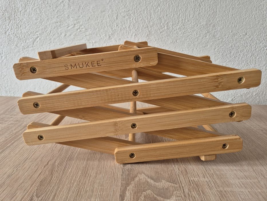 Stojak bambusowy na wino NOWY