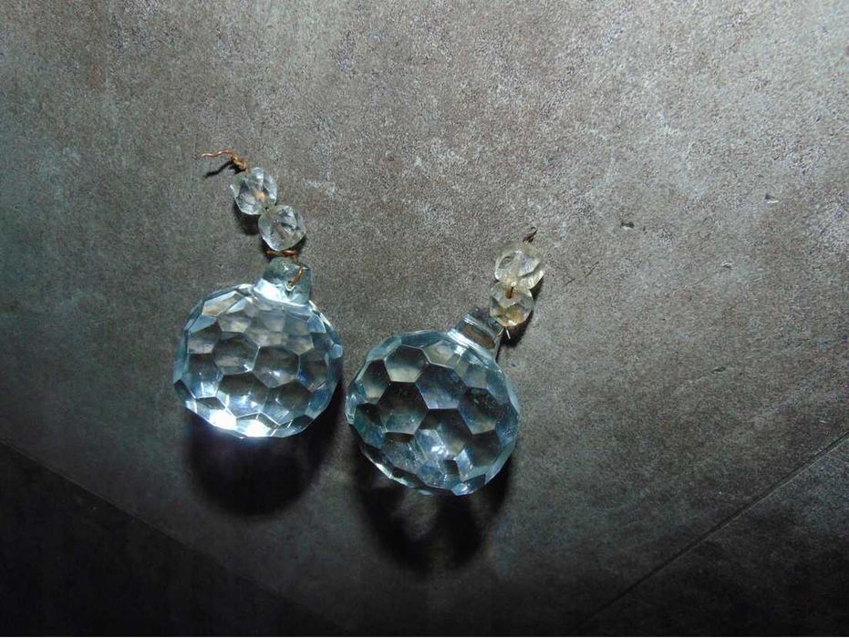 Stare kryształki,kula szklana do żyrandol,śr.4,1 cm.cena za 1 sztukę