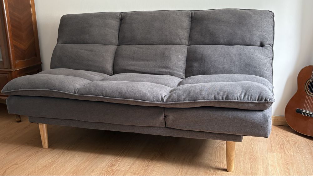 Sofá cama e chaise longue