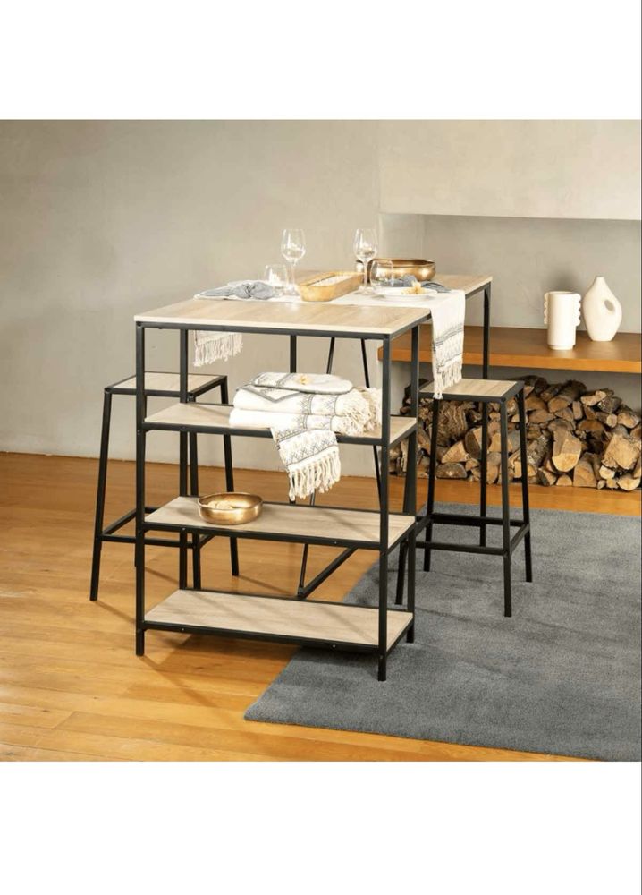 Mesa de bar e 2 bancos