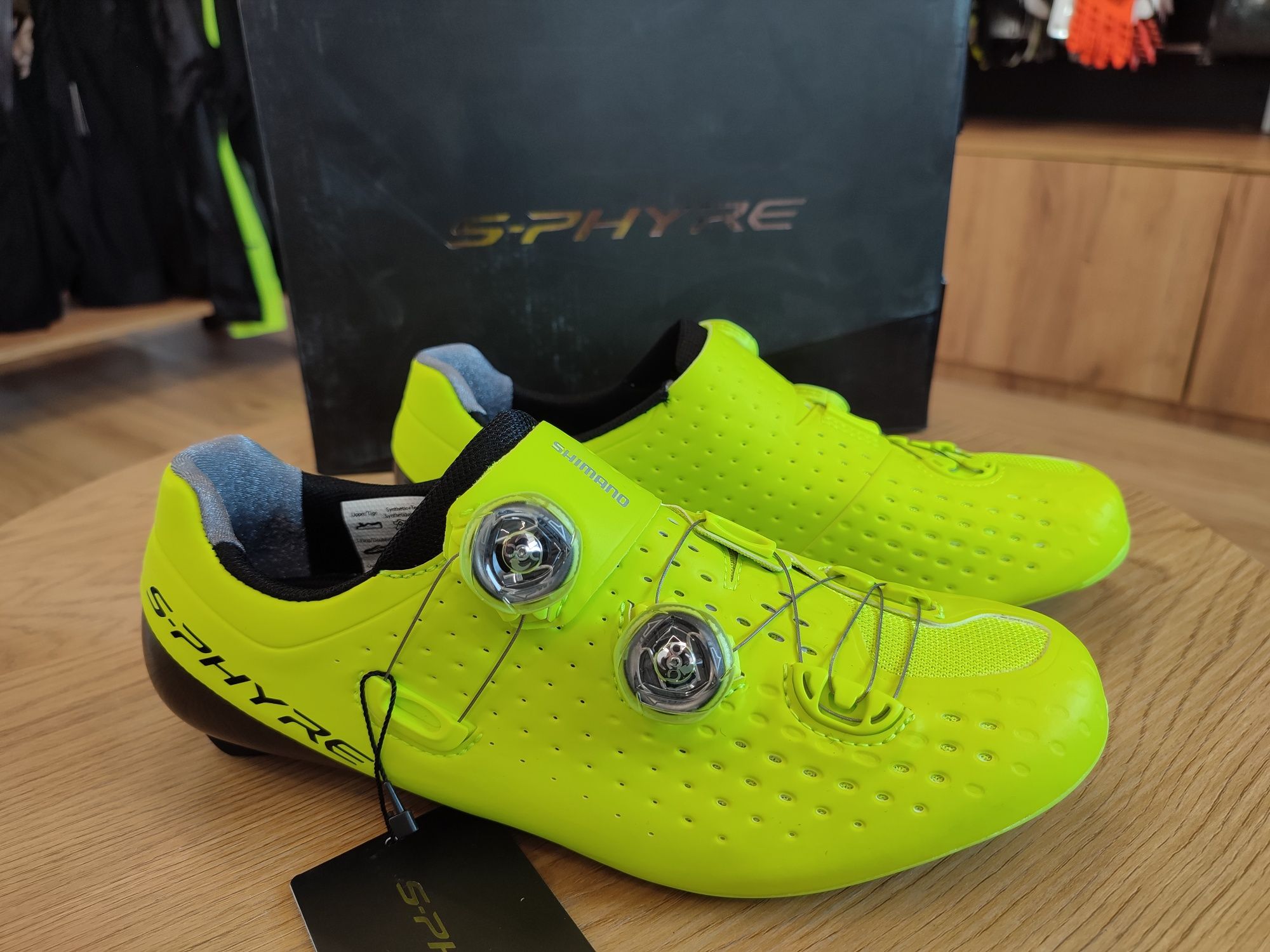 Nowe buty szosowe Shimano SH-RC900, szosa, triathlon, żółte