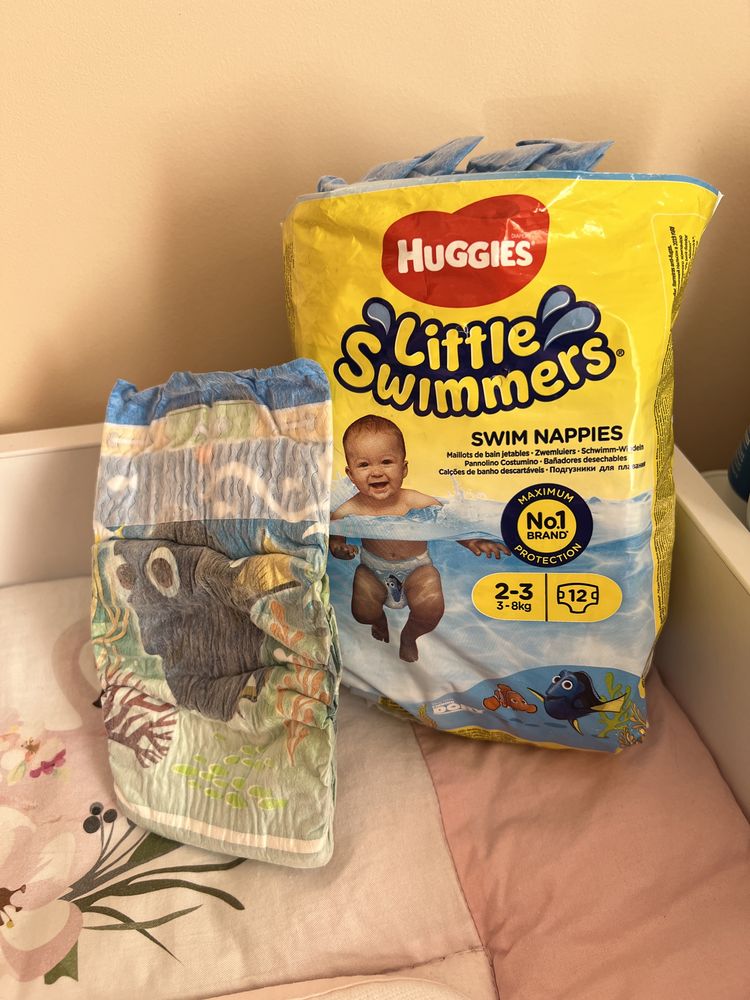 Підгузки для плавання / Huggies Little Swimmers Розмір 2-3. (3-8кг.)