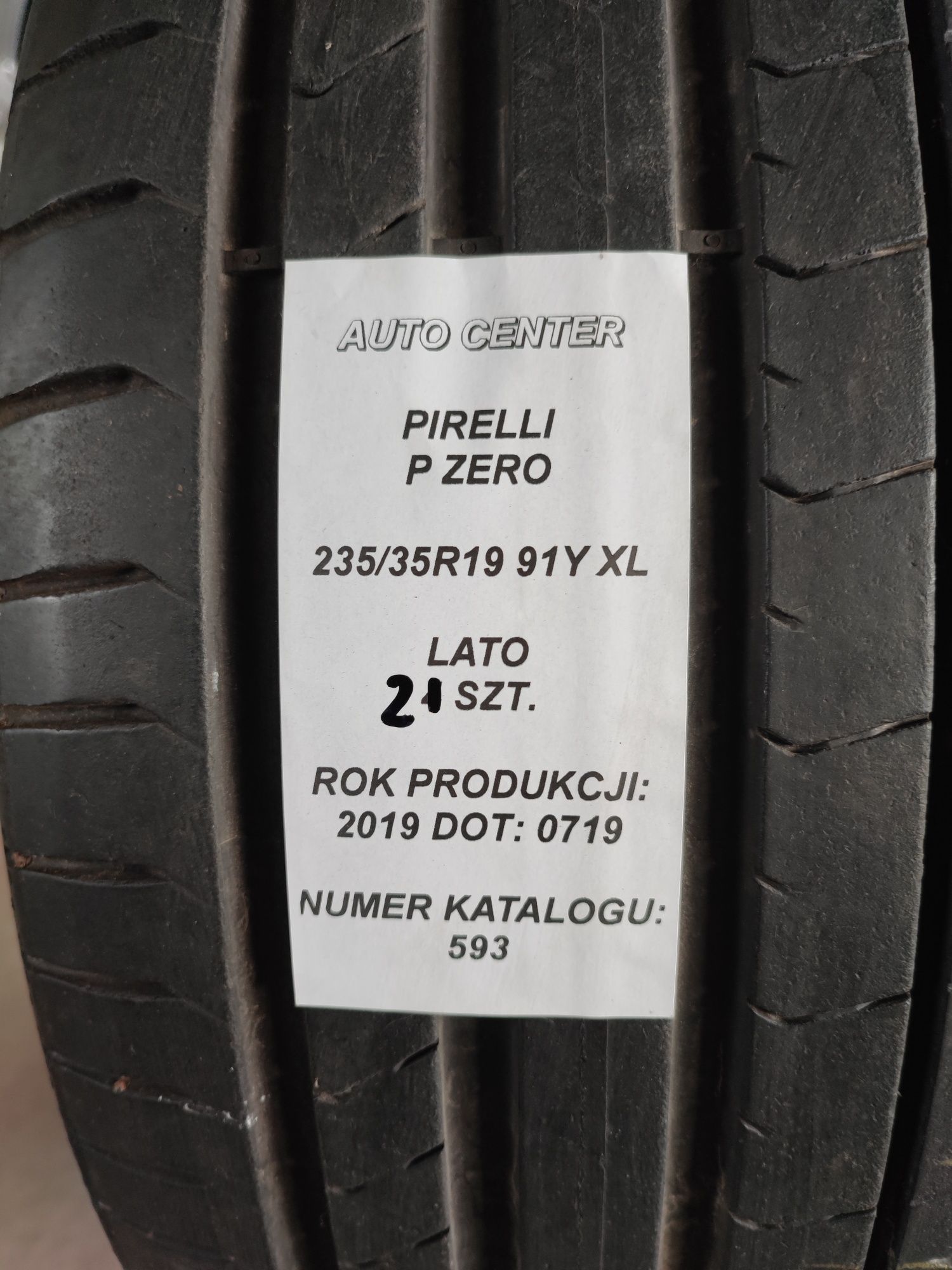 Opony letnie 235/35R19 91Y XL Pirelli P Zero | 2019 | 2szt.