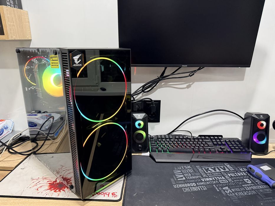 Компьютер Ультра Ігровий Ryzen 7+32ddr+ssd 2тб+GeForce RTX 5060 ti