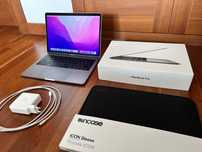 MacBook Pro 13.3'' APPLE (256 GB) + Acess. originais + capa protectora