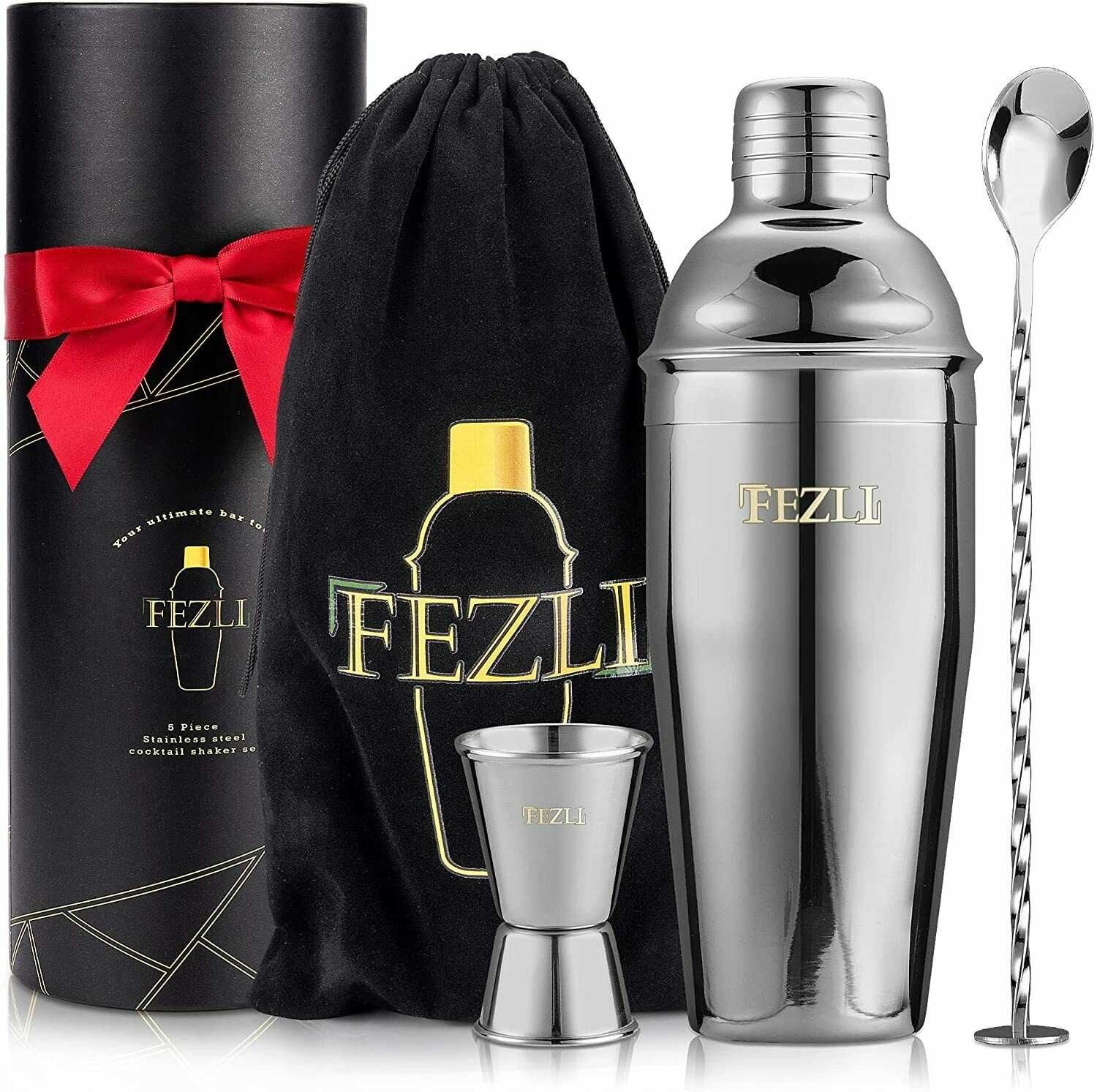 FEZLI Zestaw Barmański Shaker do drinków 700ml Stainless Steel