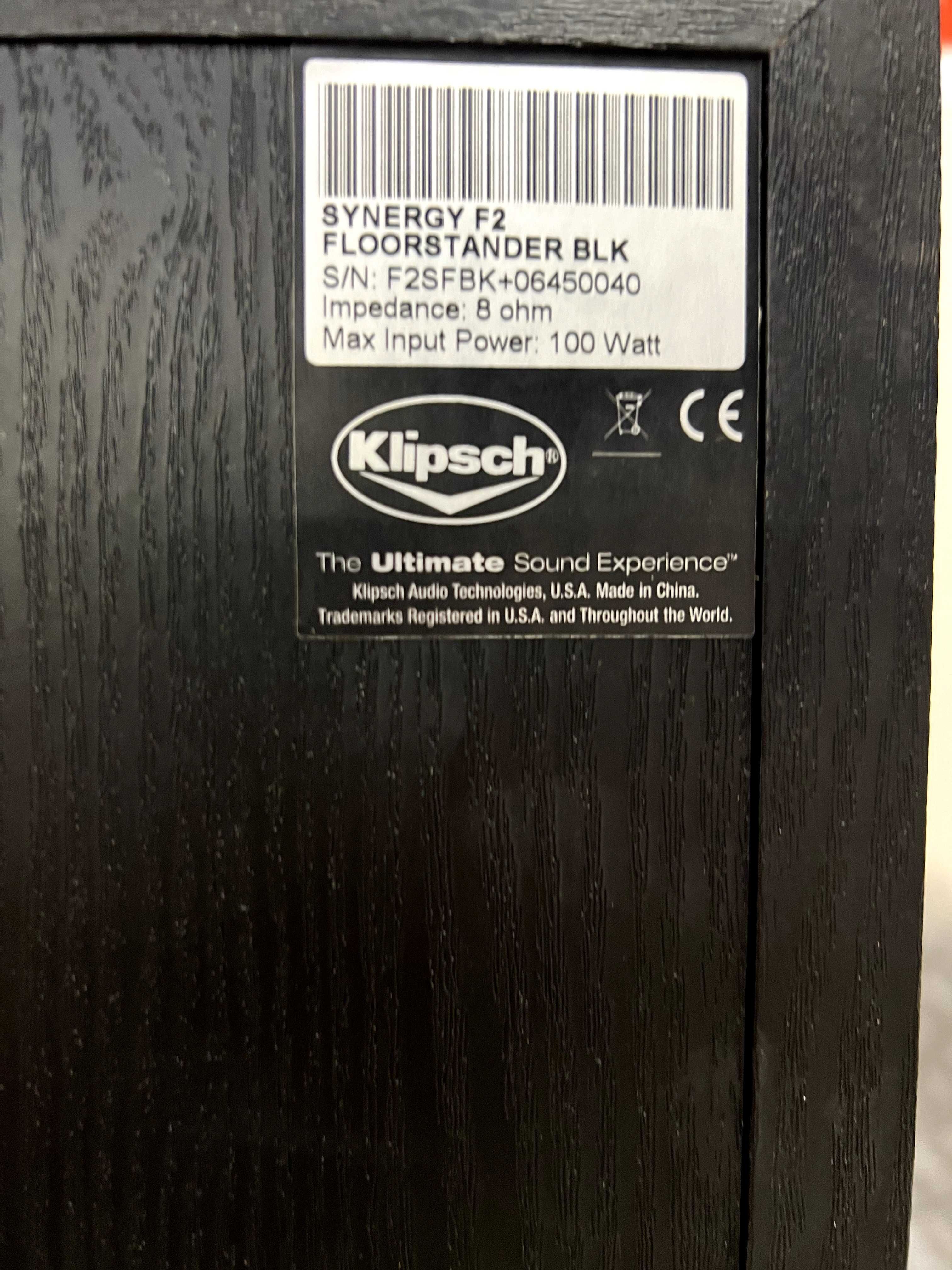 Klipsch F-2 black kolumny podłogowe