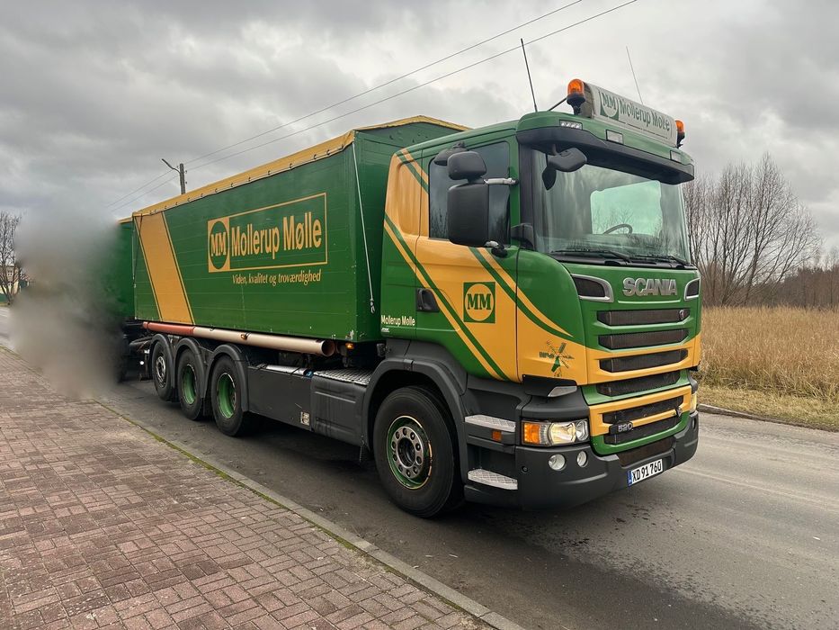 Scania R 520   WYWROTKA DO ZBOZA + POMPA SAMOZALADOWCZA