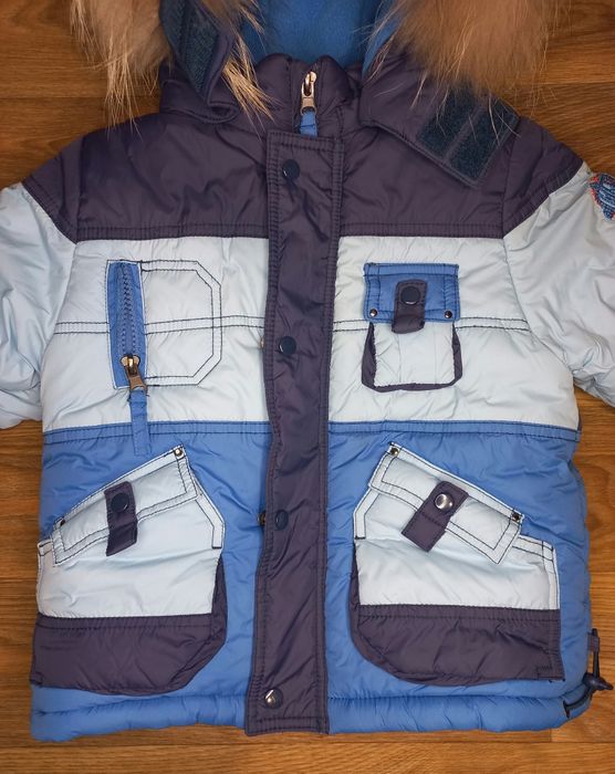 Б/у в ідеальному стані зимова куртка для хлопчика на зріст 86см