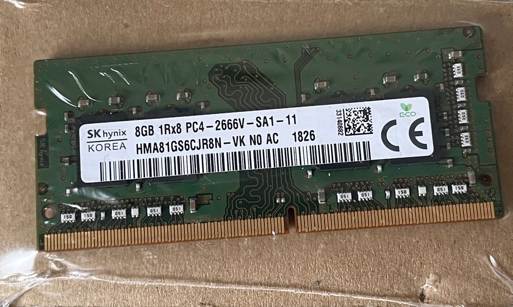 Hynix Pamięć Ram DDR4 8GB 2666MHz HMA81GS6CJR8N-VK