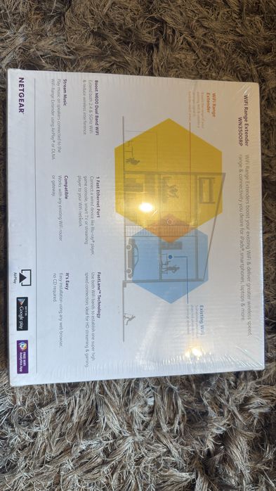 Repeater wzmacniacz sygnału NETGEAR WN3500RP ang wtyczka NOWY!
