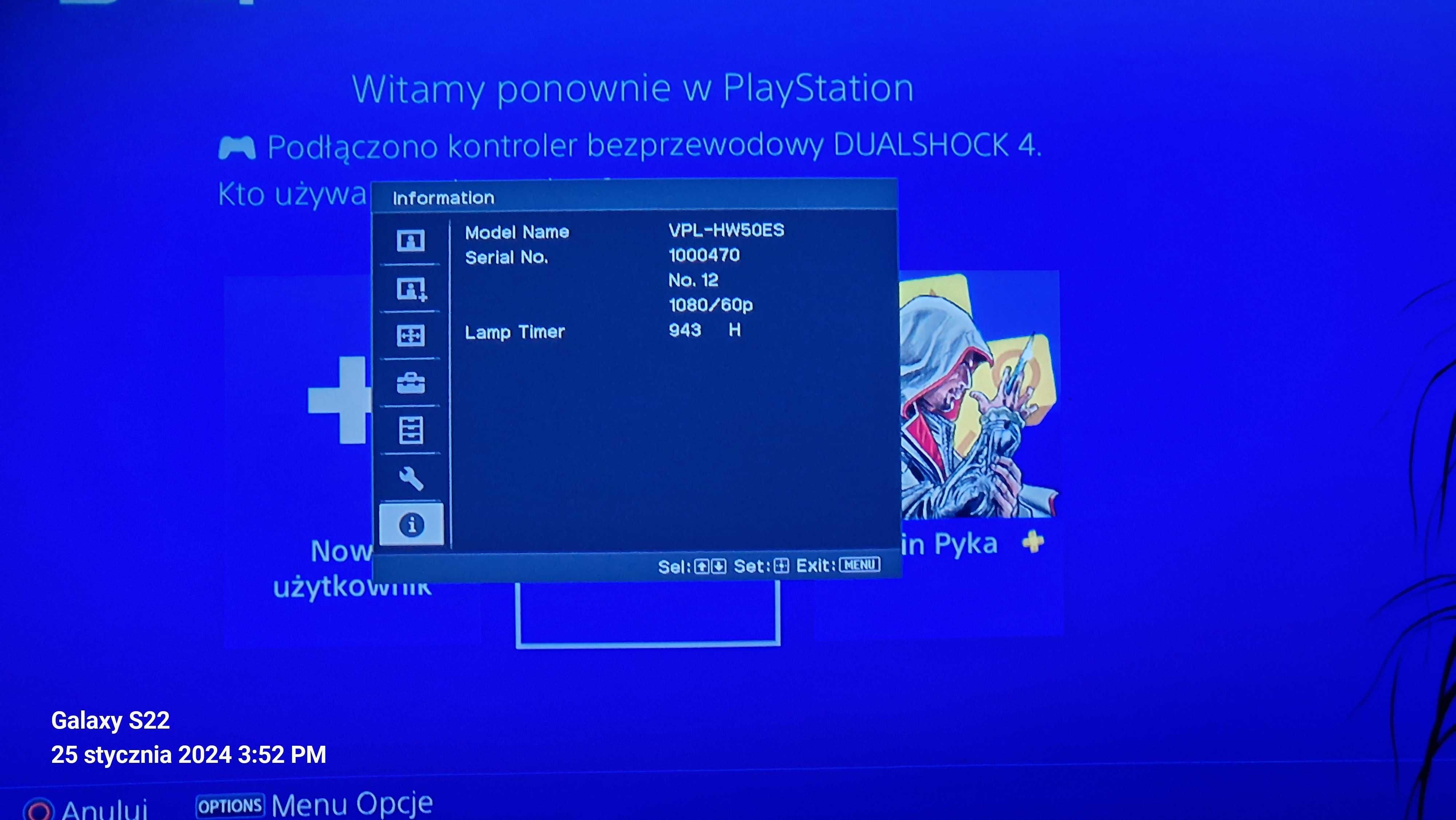 Projektor 3D Sony VPL-HW 50ES