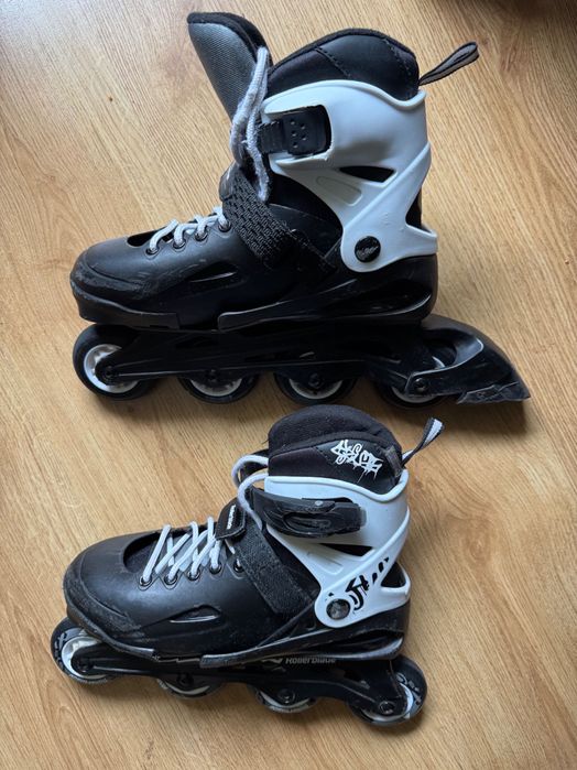 Rolki Rollerblade Fury Black/White – regulowane 33-38