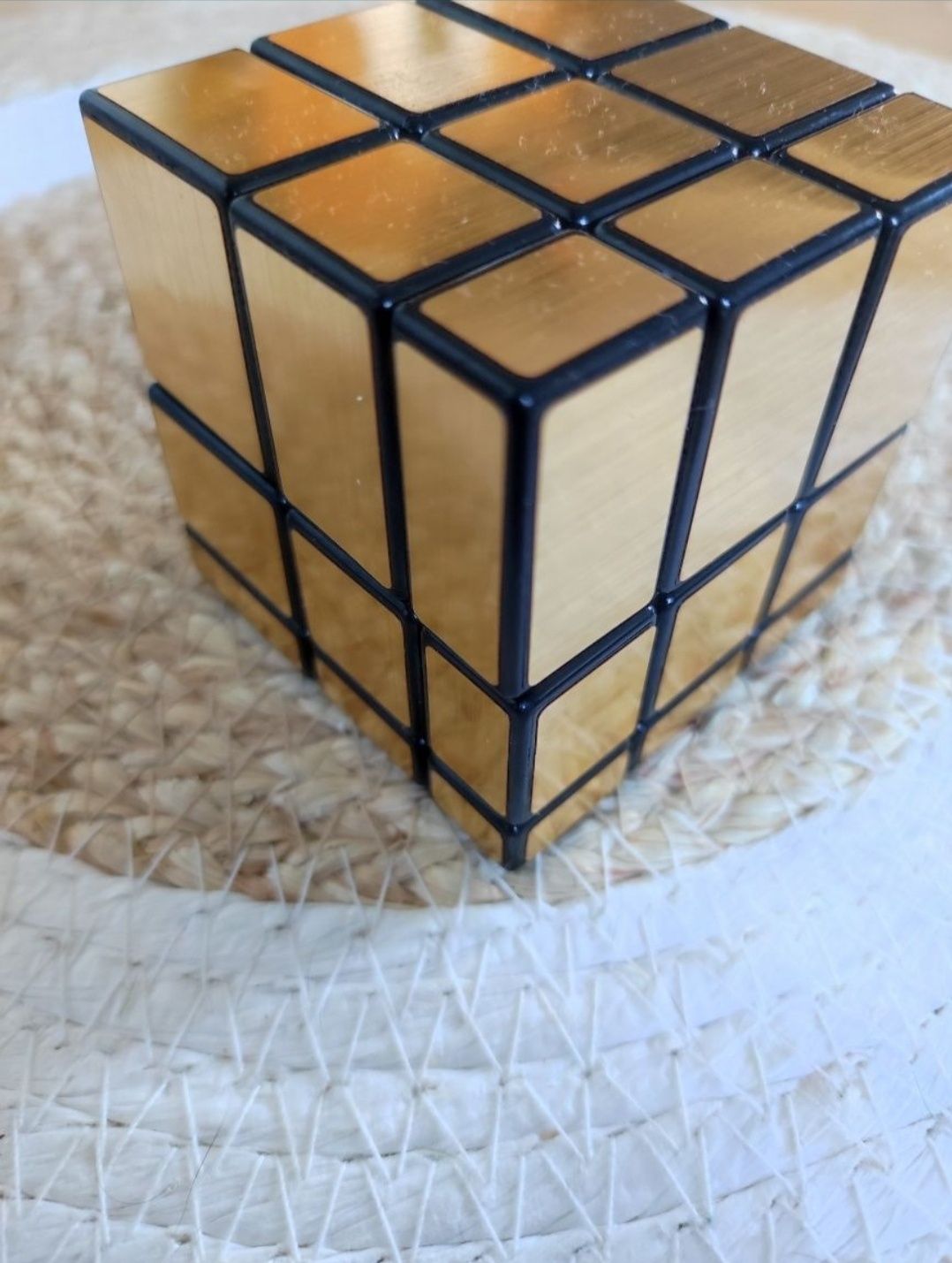 Kostka logiczna mirror cube gold