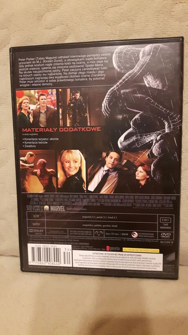 Pasja VHS, Spider-Man 3 DVD