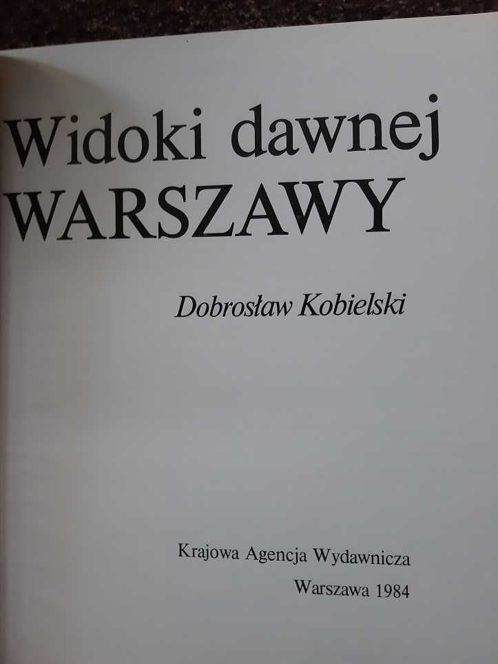 Książka Widoki dawnej Warszawy