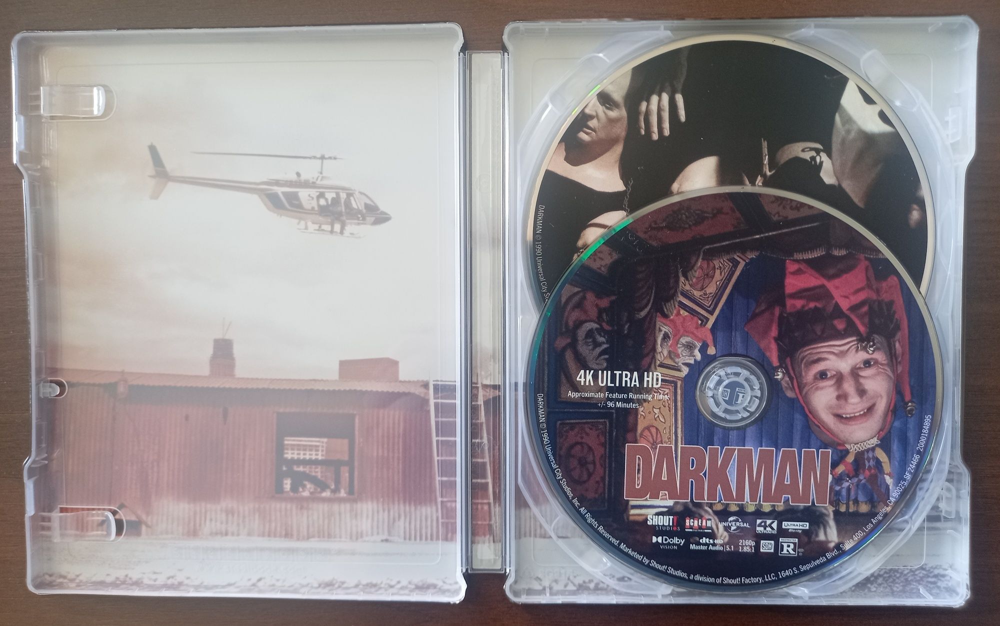 Człowiek Ciemności (Darkman) 4K Steelbook Limited Edition Shout USA