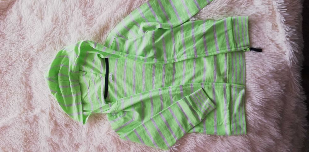 bluza 122 cienka w paski rozpinana