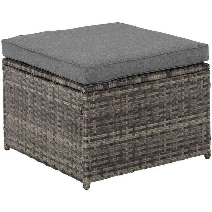 Zestaw mebli ogrodowych model MARSYLIA sofa + puf + stolik