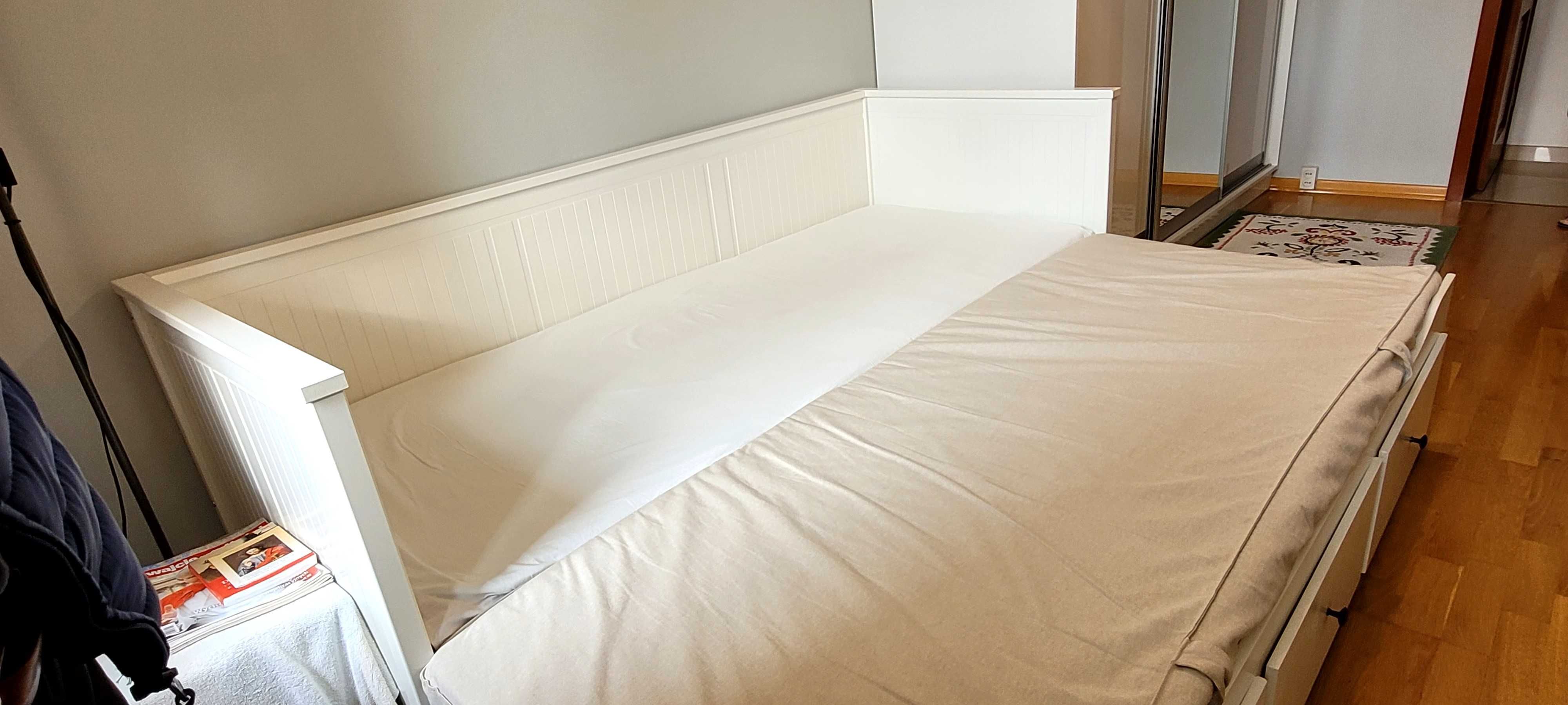 Łóżko rozkładane IKEA białe