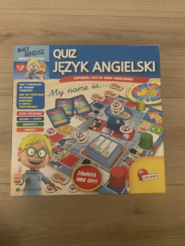 Quiz język angielski Mały geniusz szkoła talentów Lisciani