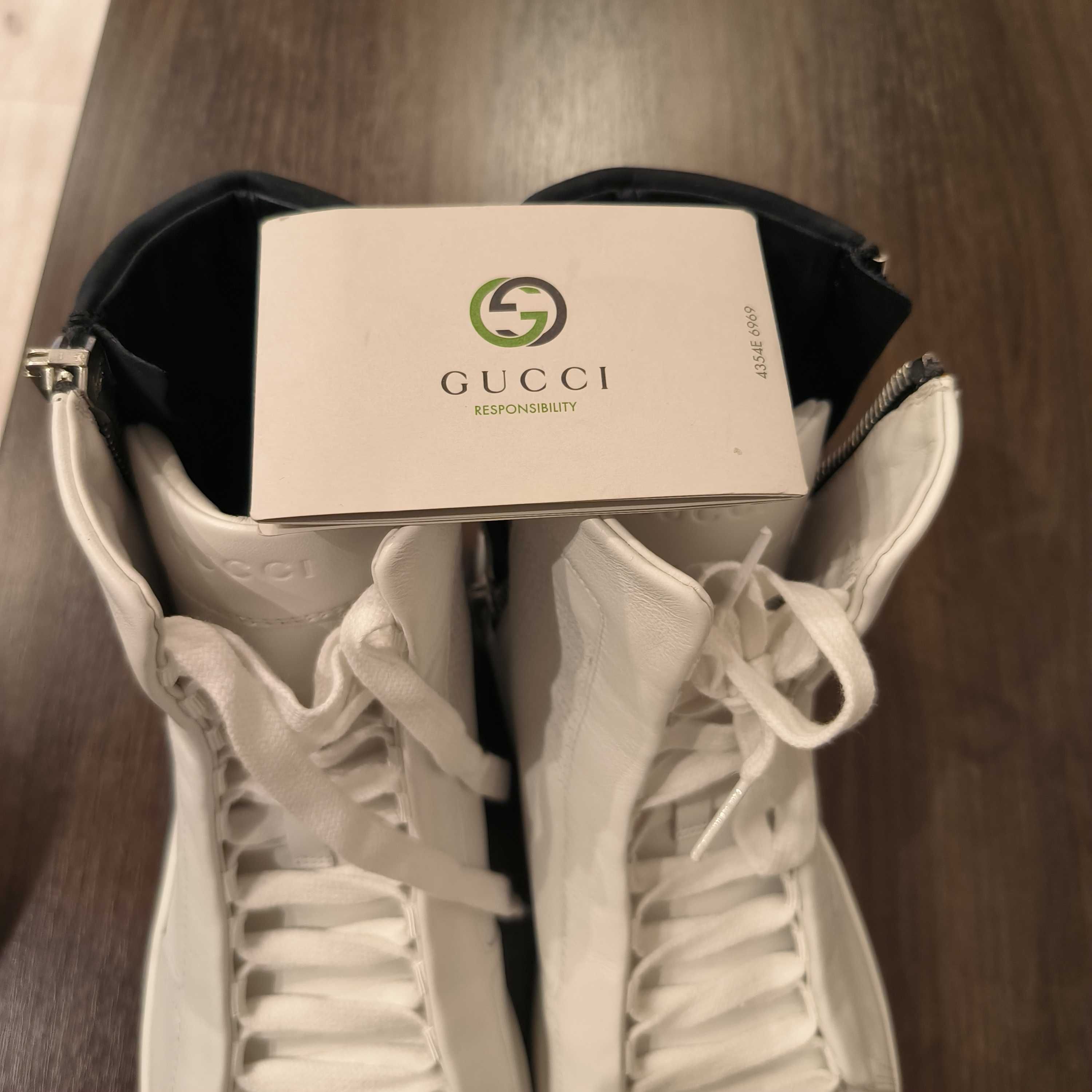 Sprzedam buty męskie Gucci, nowe, oryginalne, biało-czarne,