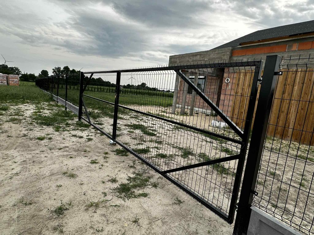 Brama Panelowa Skrzydłowa Furtka Zestaw