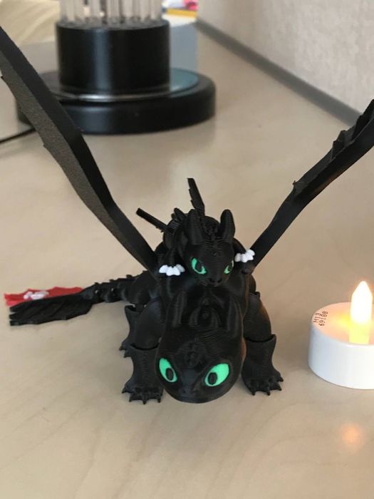 Игрушка Дракон Беззубик 3D