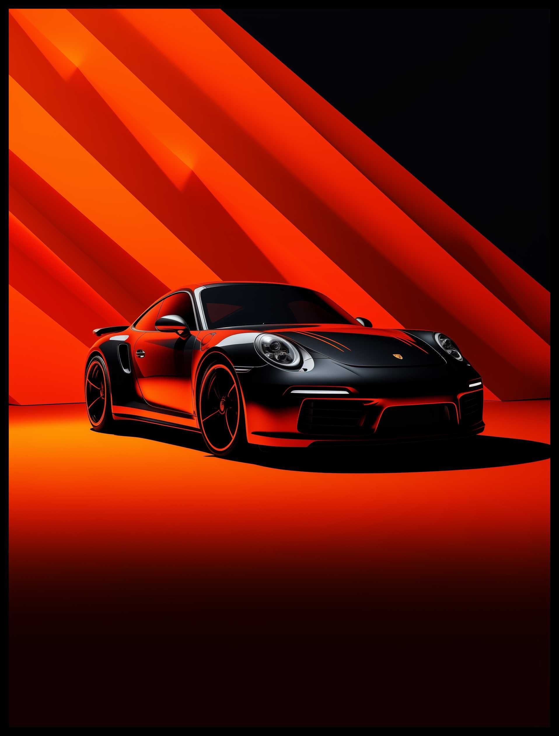 Plakat na Ścianę Obraz Porshe 911 Auto Sportowe 40x50 cm ElliveX