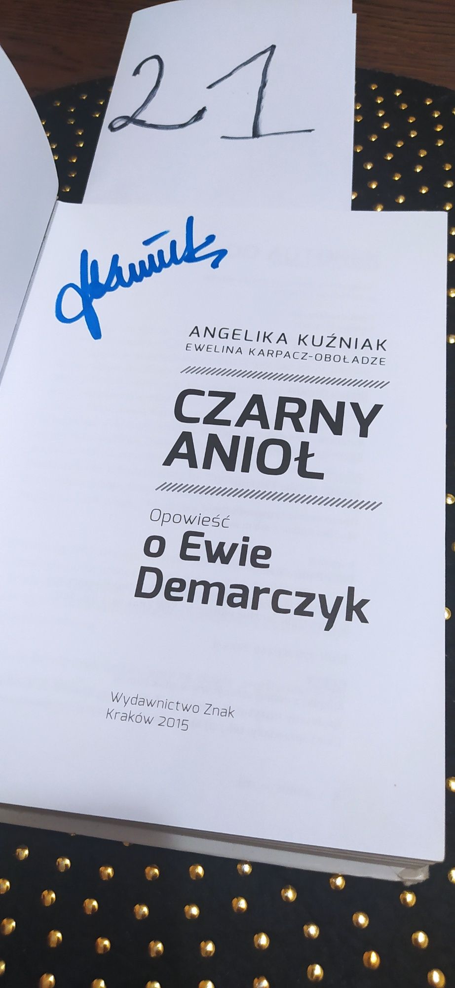 Czarny Anioł Angelika Kuźniak autograf!