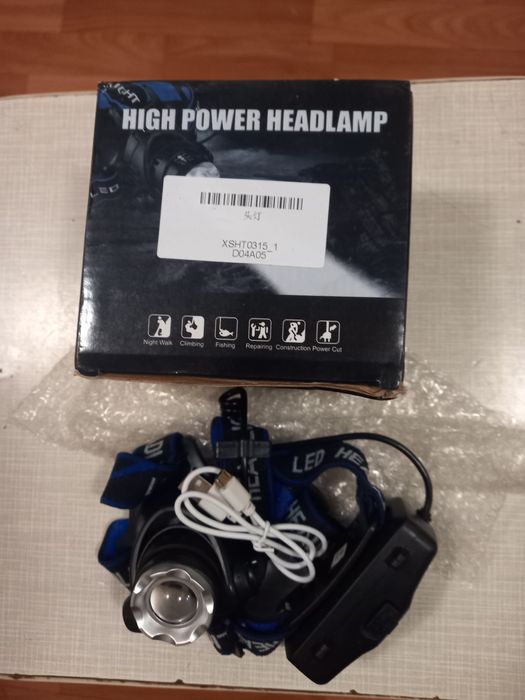 Налобный фонарик с красным светом  фонарь.