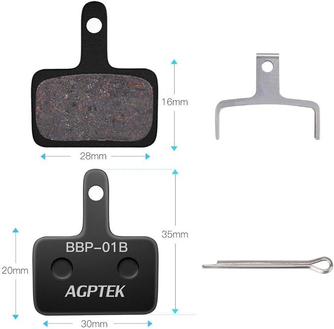 klocki hamulcowe agptek bbp-01b 4szt