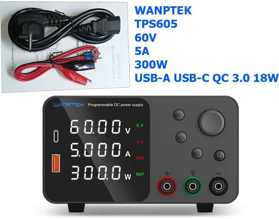 Лабораторный блок питания Wanptek NANKADF WPS TPS 30V, 60V, 120V 5-10A