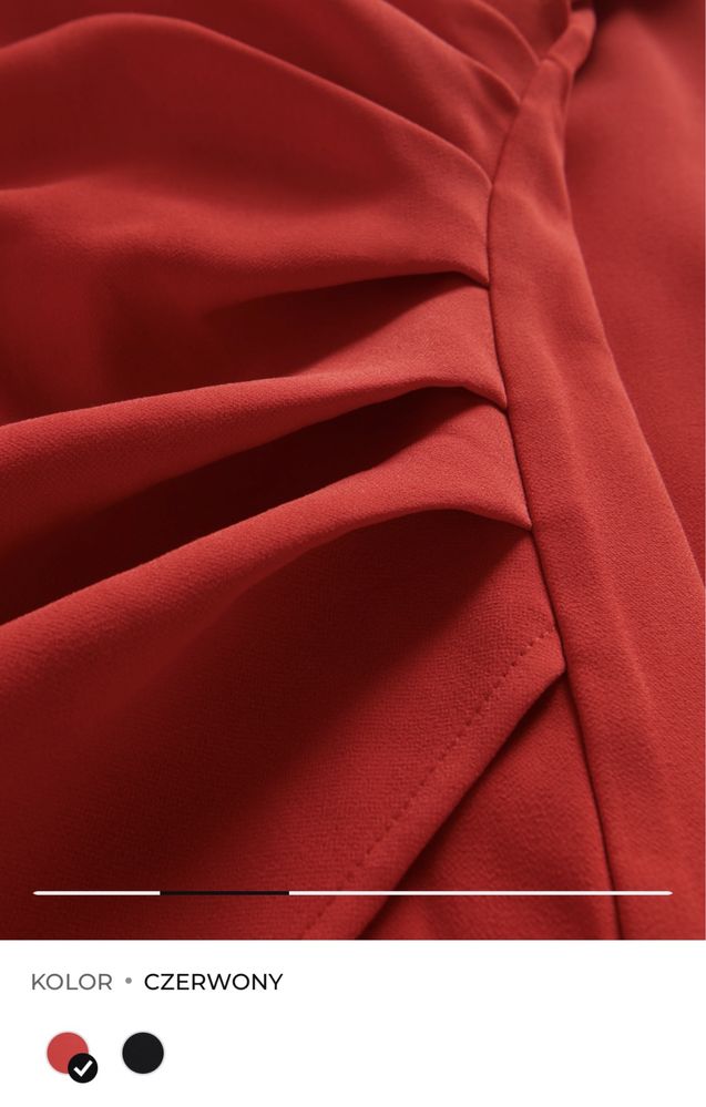 Sukienka reserved czerwona mini roz 36