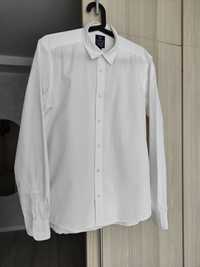 Biała bawełniana koszula męska, Cottonfield, r. L
