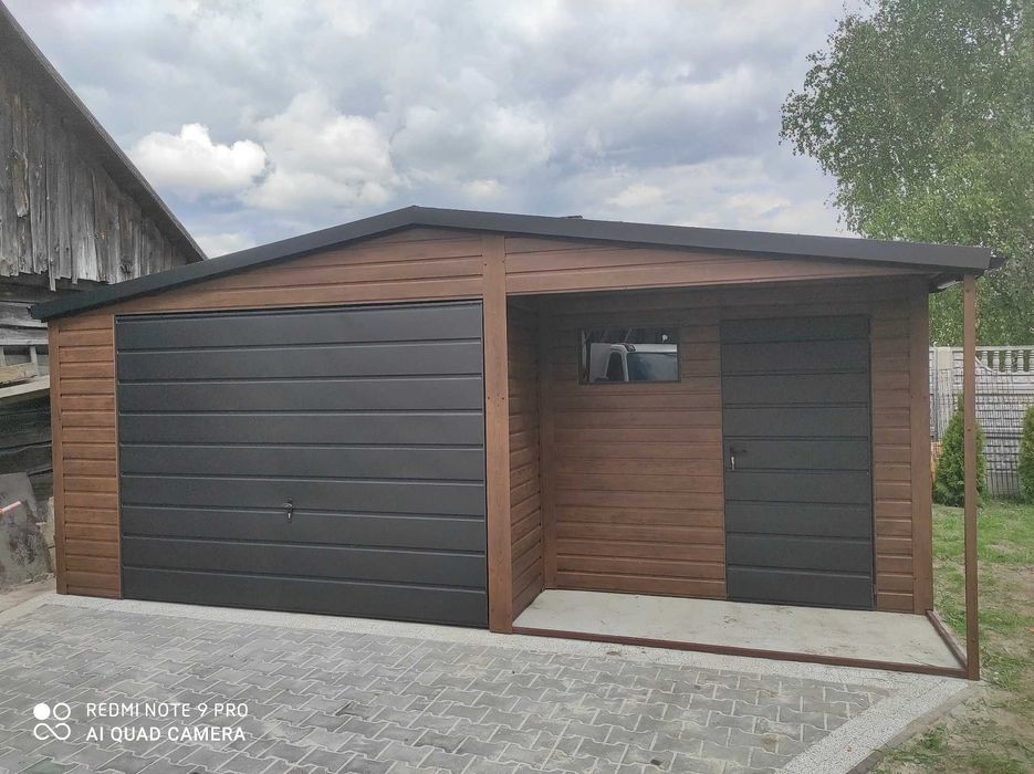 Garaż drewnopodobny 4x6 6x5.80 6x6 7x6 8x6 10x6 12x6 PROFIL!